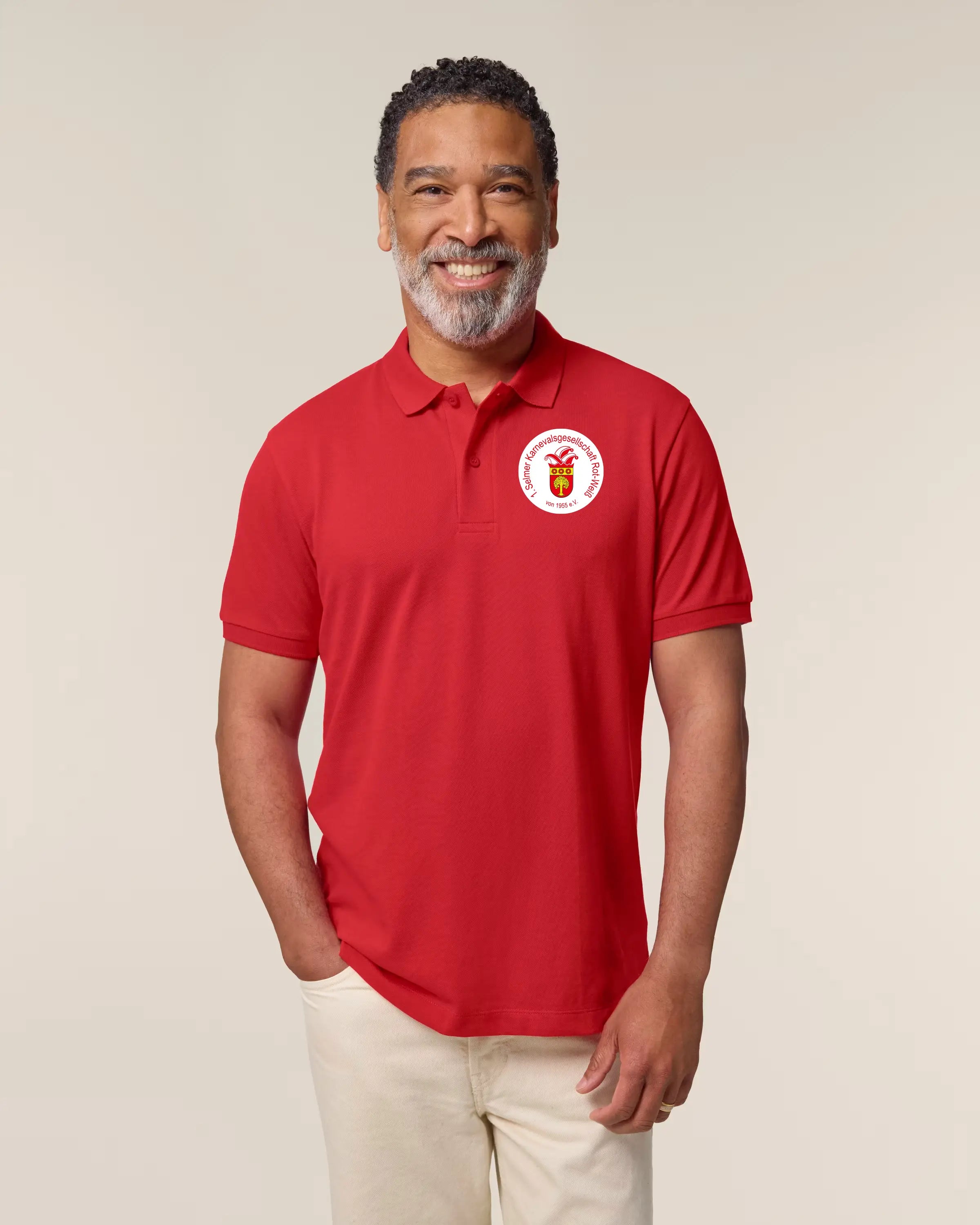 Herren Mid-Polo Rot