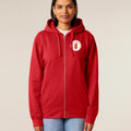 Unisex Zip Hoodie Red
